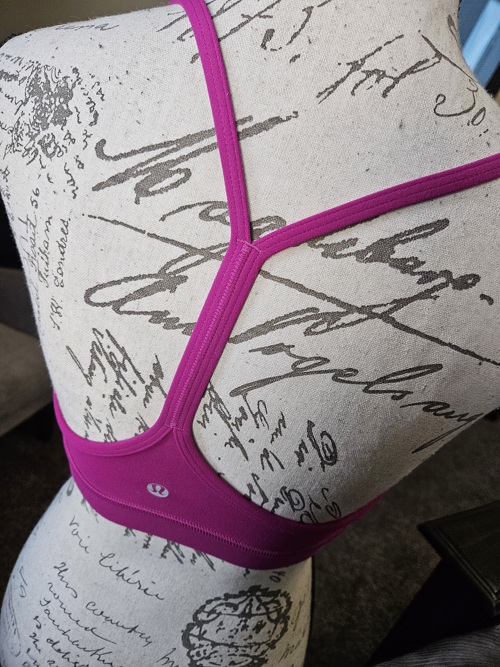 lululemon athletica Fuchsia Thin-Strap Racerback Sports Bra